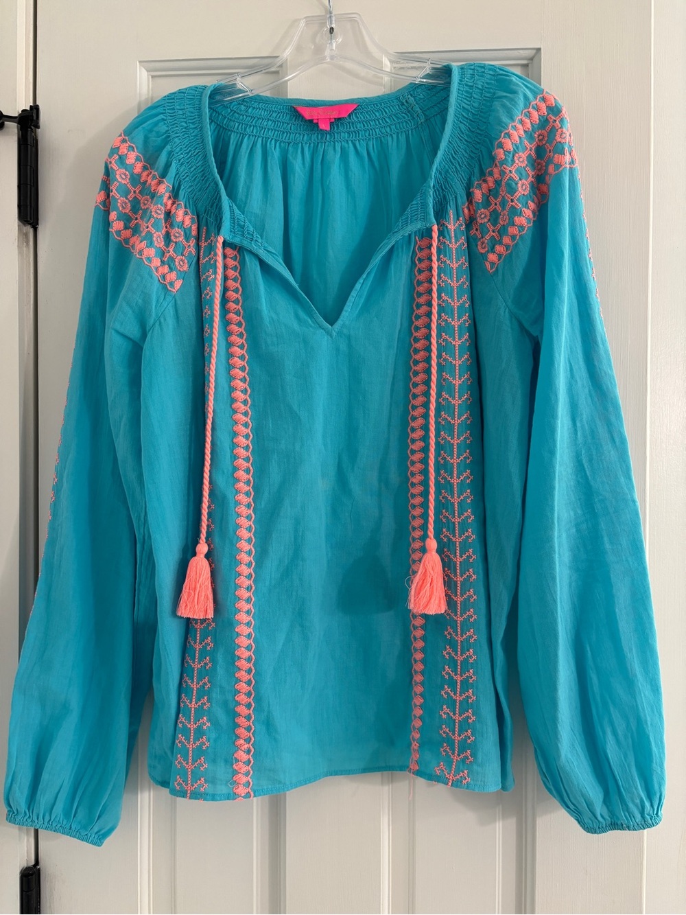 Lilly Pulitzer Lara Top Bermuda Blue - Large